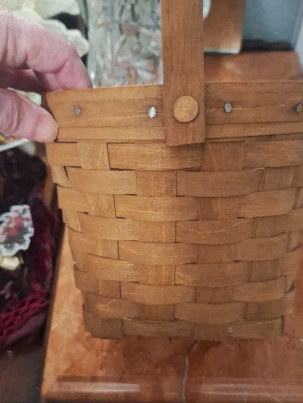 Longaberger handwoven basket